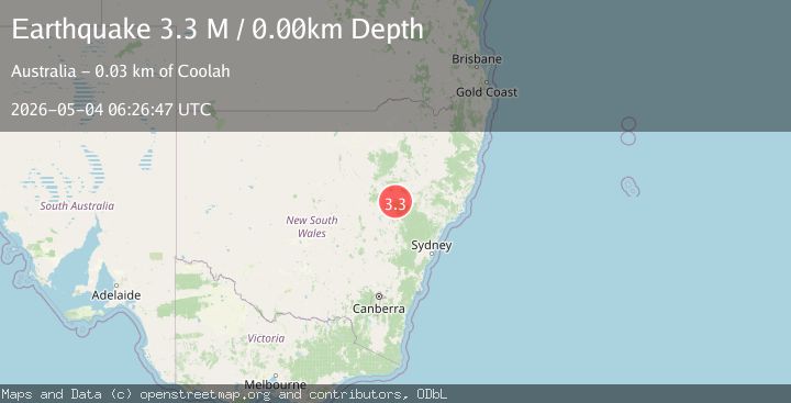 Map of New South Wales, Australia