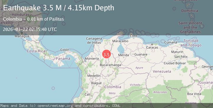 Map of northern Colombia