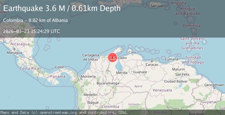 Map of Zulia, Venezuela