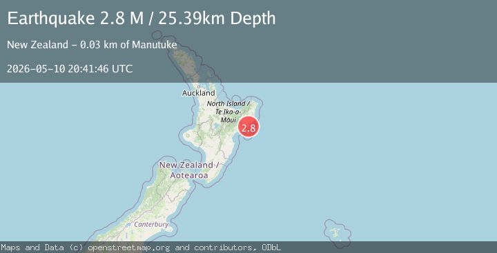 Map of North Island of New Zealand