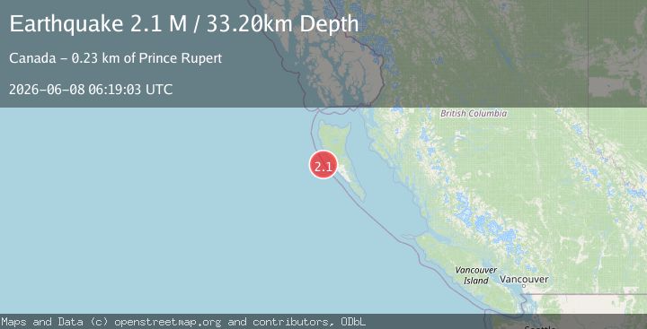Map of Haida Gwaii Region, Canada