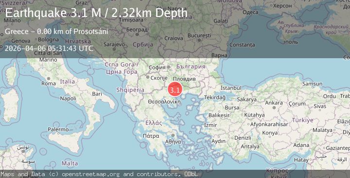 Map of Greece-Bulgaria border region