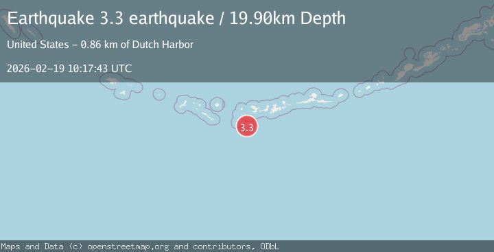 Map of Andreanof Islands, Aleutian Islands, Alaska