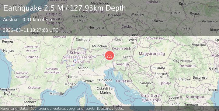 Map of Austria-Italy-Slovenia border region