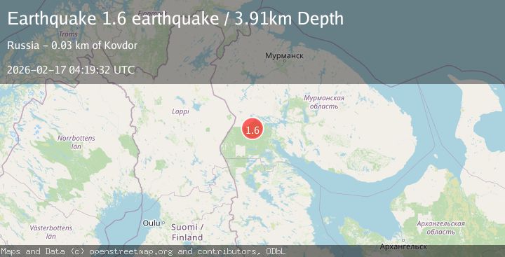 Map of northwestern Russia