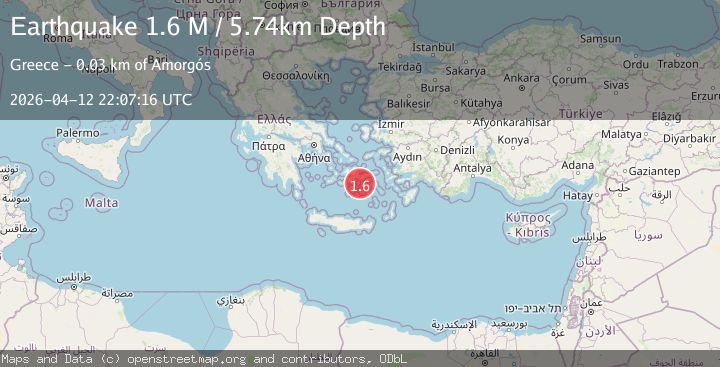 Map of Dodecanese Islands, Greece