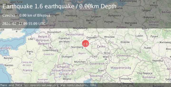 Map of Germany-Czech Republic border region