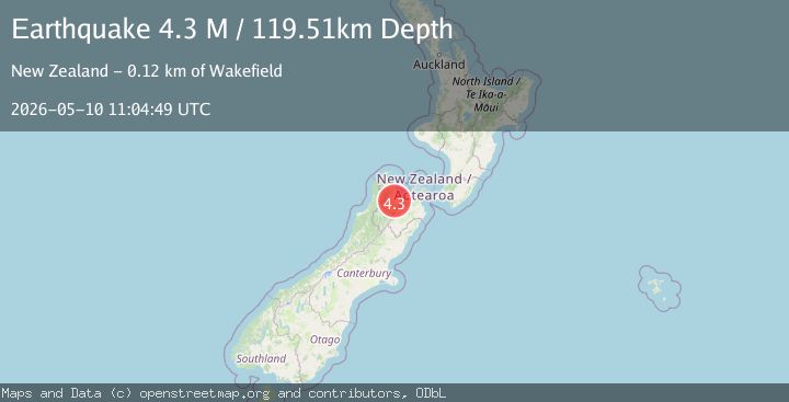 Map of Tasman District, New Zealand