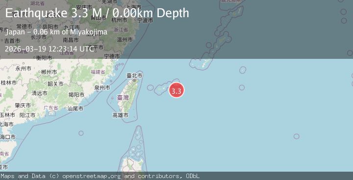 Map of southwestern Ryukyu Islands, Japan