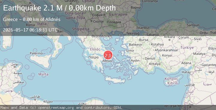 Map of Attica Region, Greece