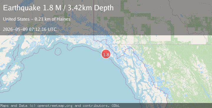Map of Southeastern Alaska