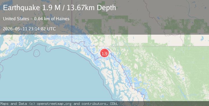 Map of Southeastern Alaska