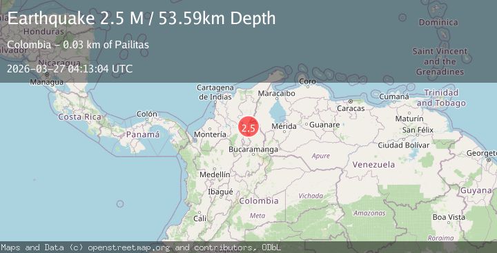 Map of northern Colombia
