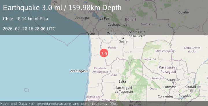 Map of Potosi, Bolivia