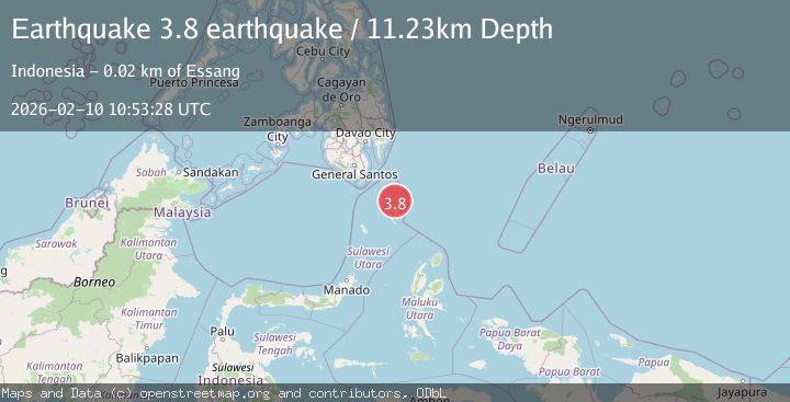 Map of Kepulauan Talaud, Indonesia