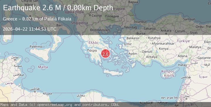 Map of Offshore southern Greece