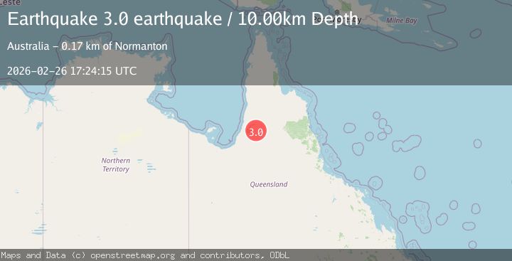 Map of Queensland, Australia
