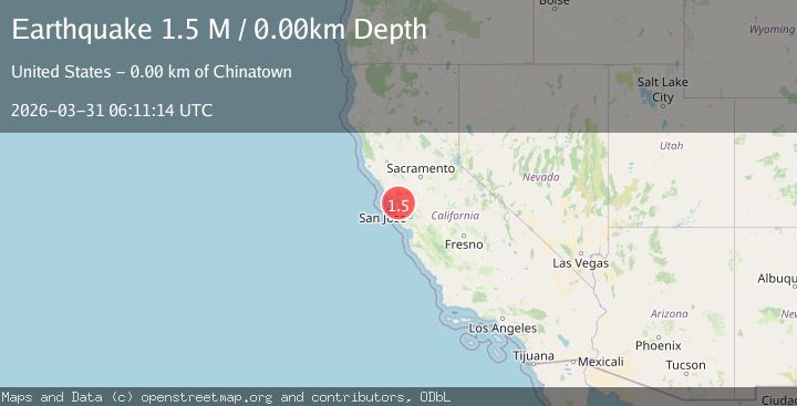 Map of San Francisco Bay, California