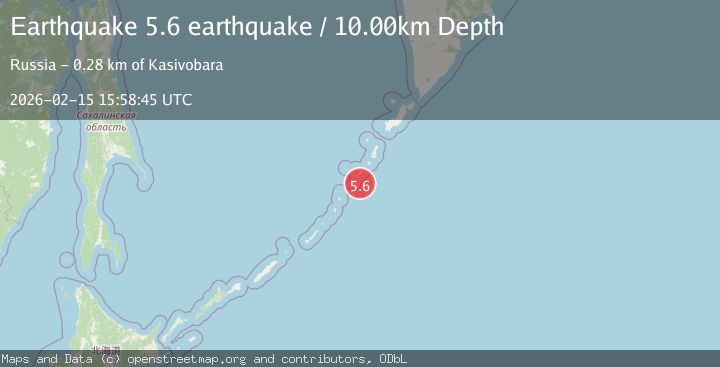 Map of Kuril Islands