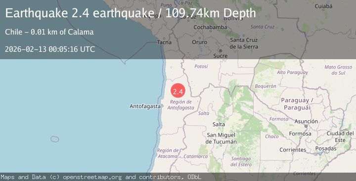 Map of Antofagasta, Chile