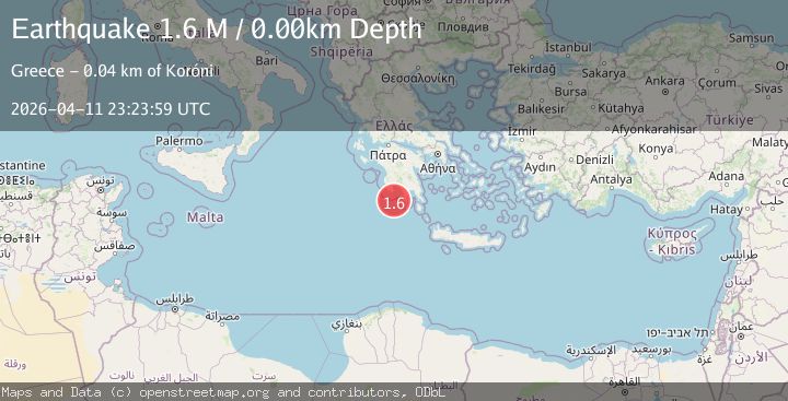 Map of Offshore southern Greece
