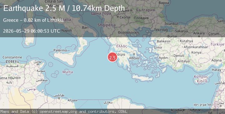 Map of Ionian Sea