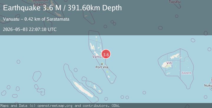 Map of Vanuatu