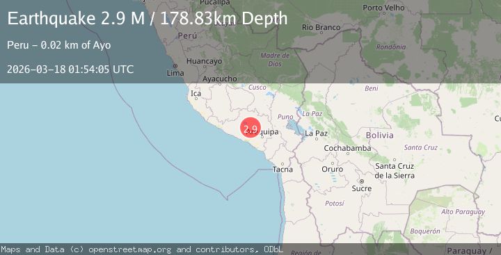 Map of southern Peru