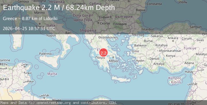 Map of Central Greece