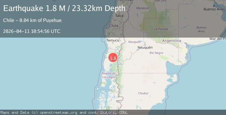 Map of Los Lagos, Chile