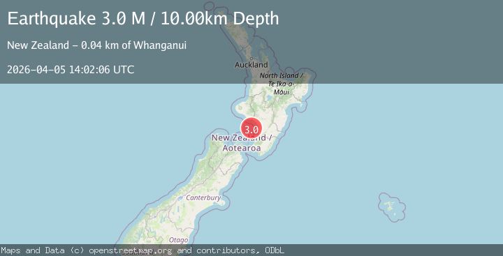 Map of Cook Strait, New Zealand