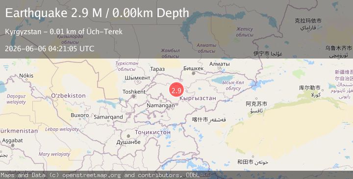 Map of Kyrgyzstan