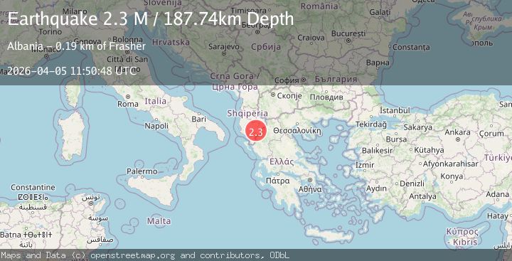 Map of Greece-Albania border region