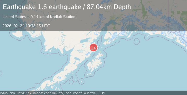 Map of Kodiak Island region, Alaska