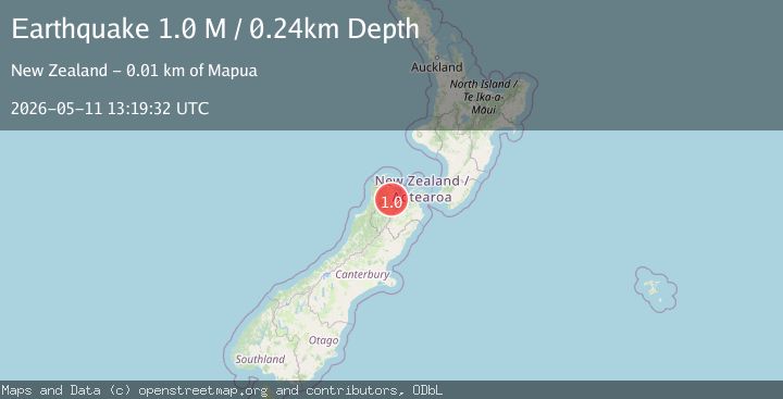 Map of Tasman District, New Zealand