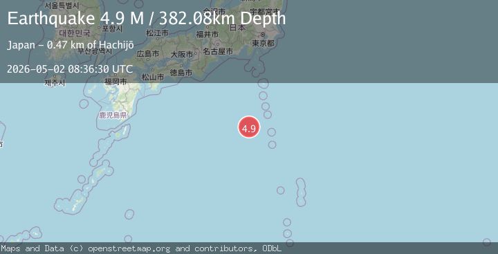 Map of Izu Islands, Japan region