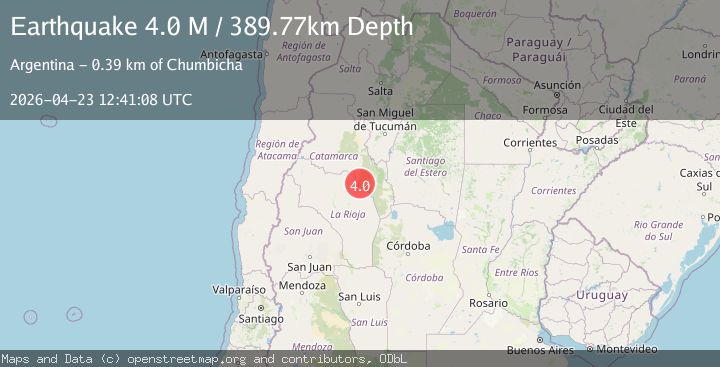 Map of Catamarca, Argentina