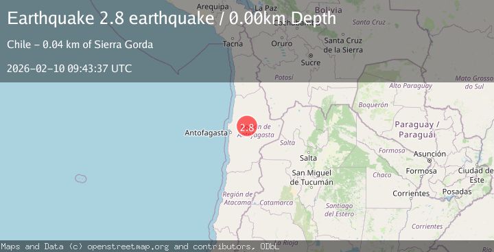 Map of Antofagasta, Chile