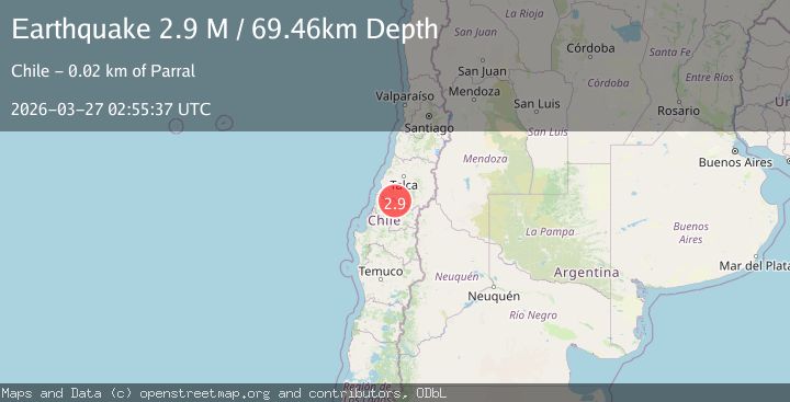 Map of Bio-Bio, Chile