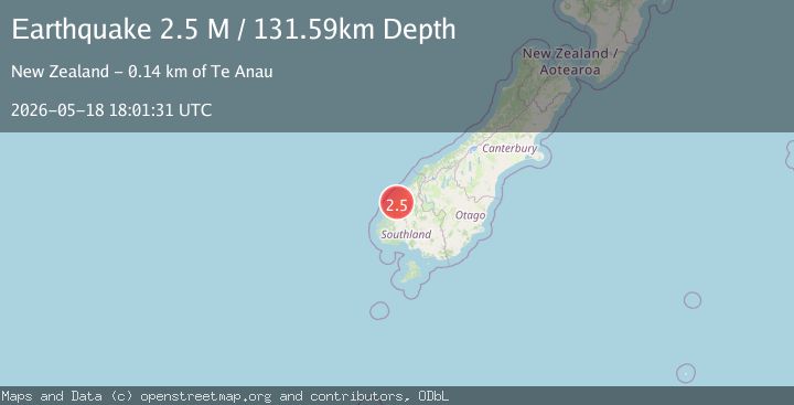 Map of Southland District, New Zealand