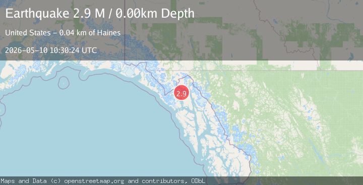 Map of Southeastern Alaska