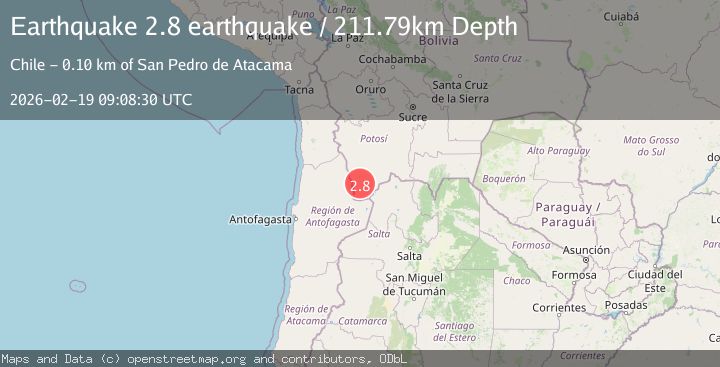 Map of Potosi, Bolivia