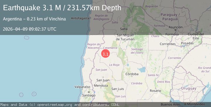 Map of La Rioja, Argentina