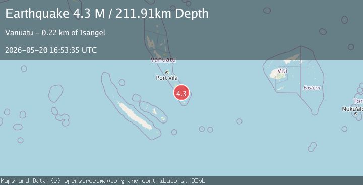 Map of Vanuatu
