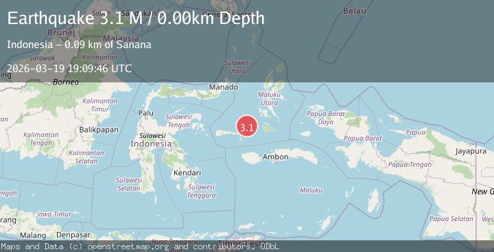 Map of Kepulauan Sula, Indonesia
