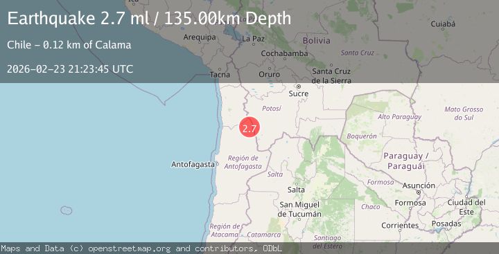 Map of Antofagasta, Chile
