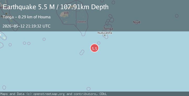 Map of south of the Fiji Islands
