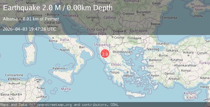Map of Greece-Albania border region