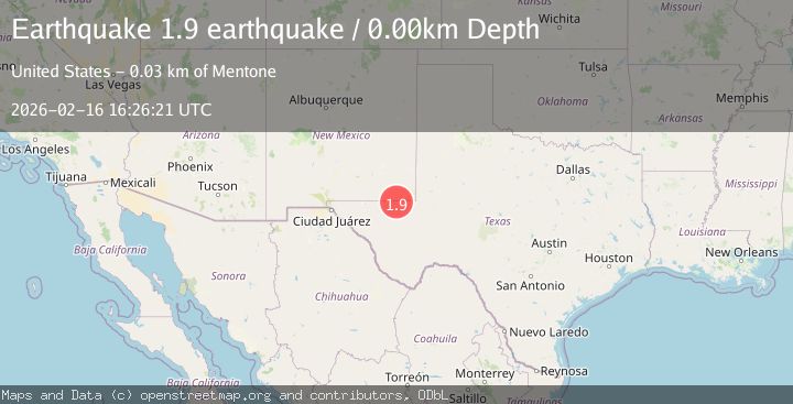 Map of western Texas