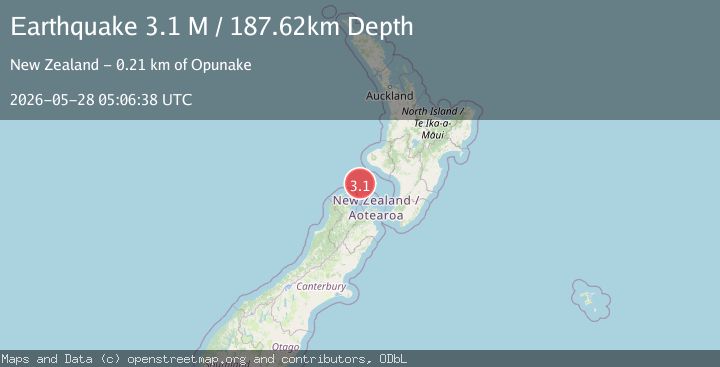 Map of Cook Strait, New Zealand